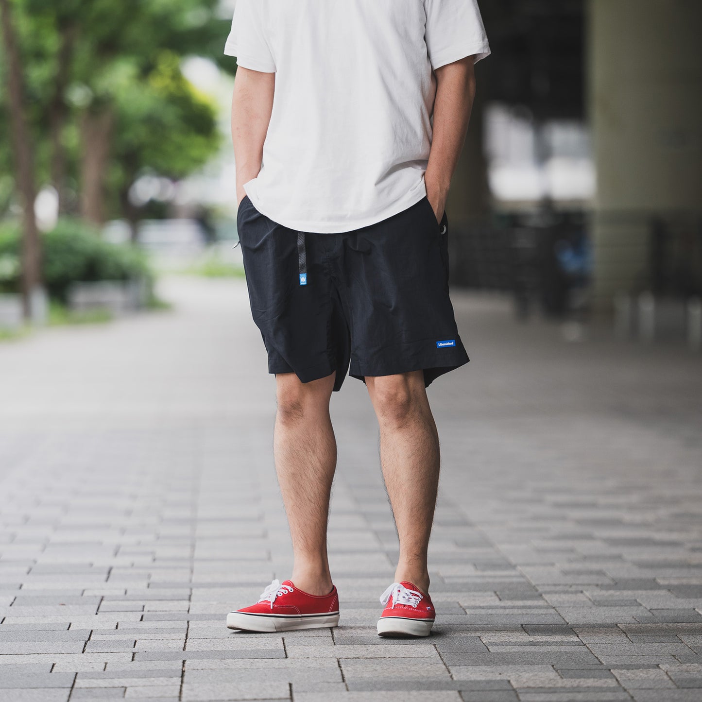 Liberaiders SUPPLEX NYLON SHORTS - BLACK