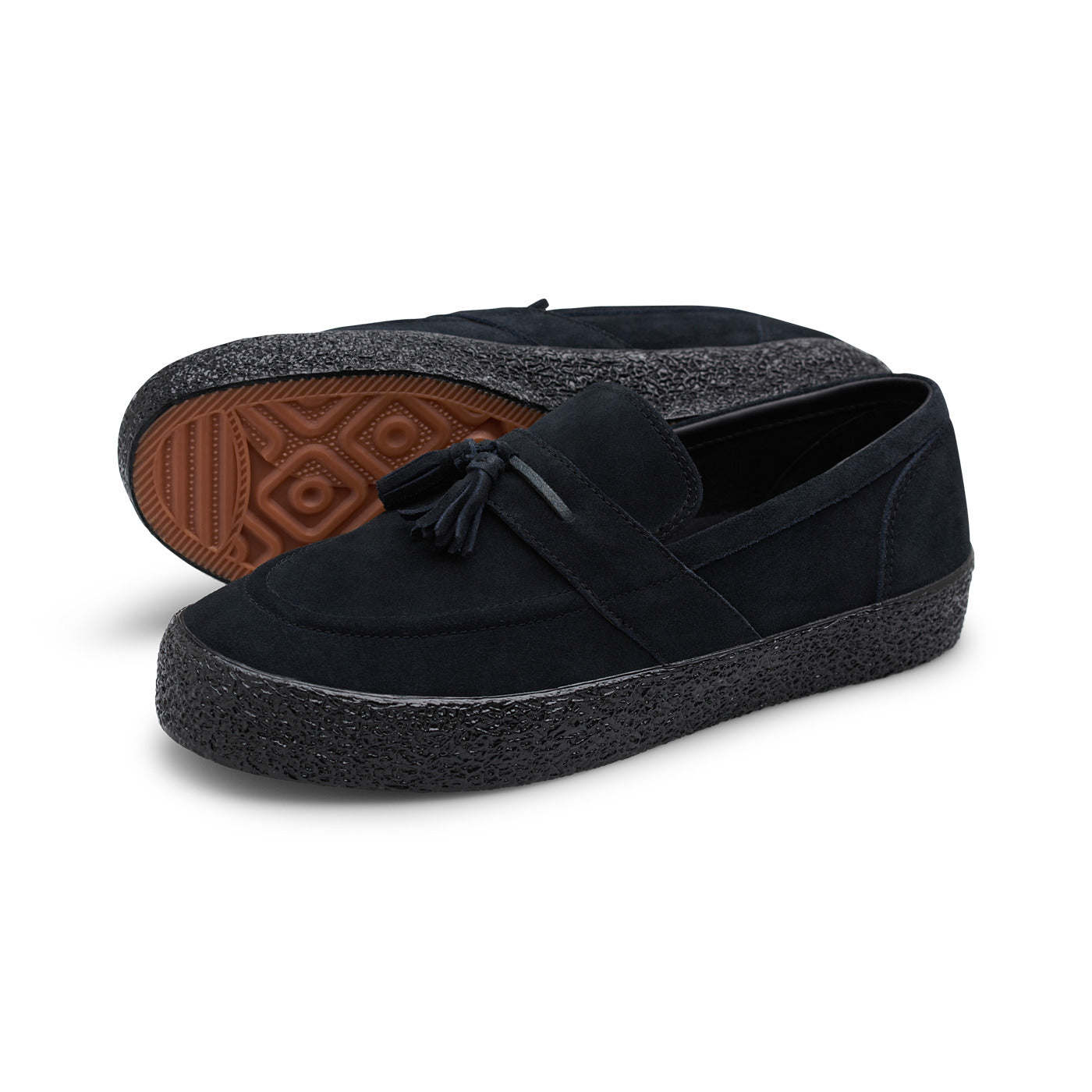 LAST RESORT AB スケートボードシューズ VM005 LOAFER SUEDE - BLACK 