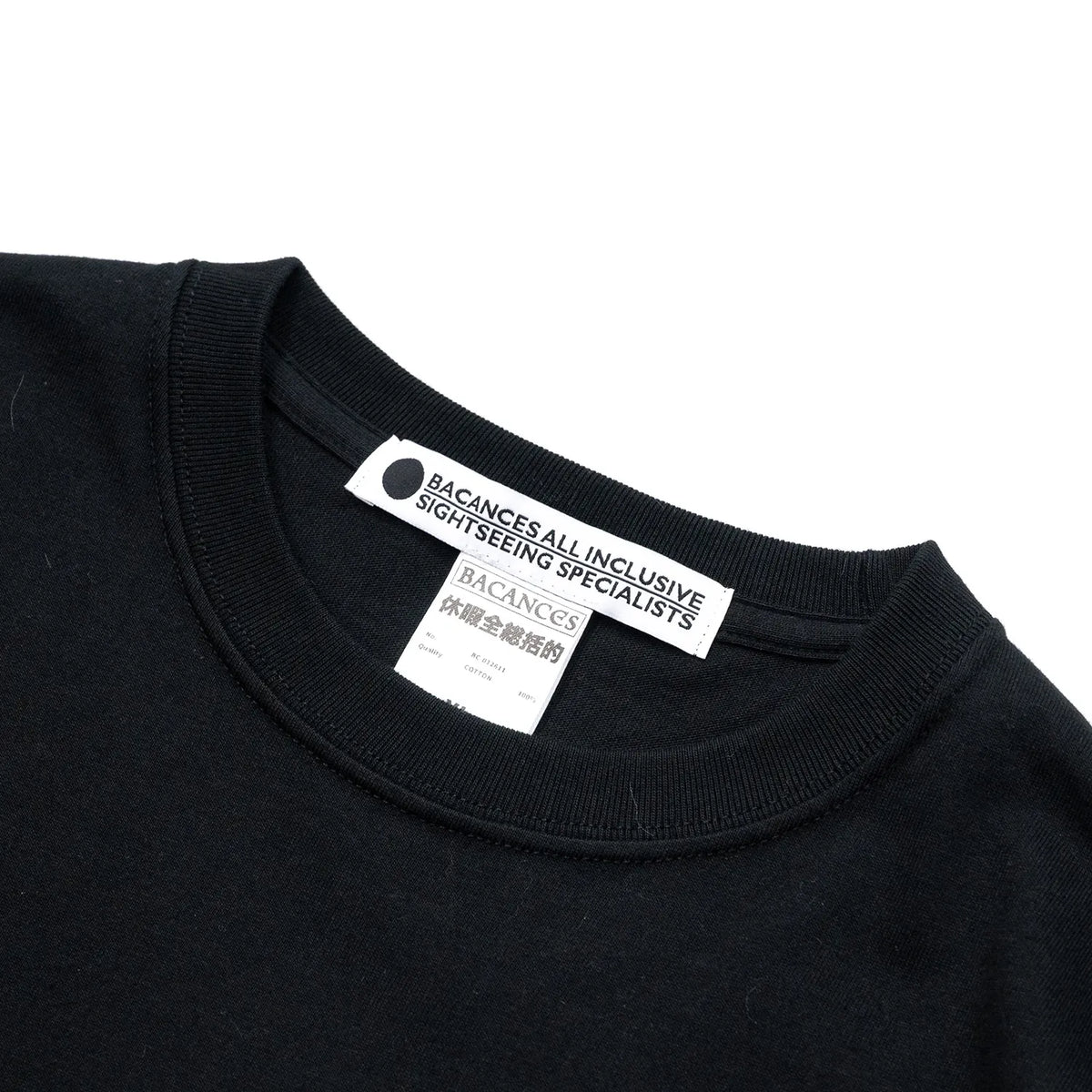 VACANCES / BC S/S TEE CIRCUMFLAX LOGO - BLACK