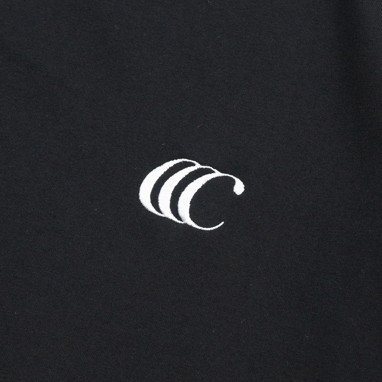 CLUMSY PICTURES CCC EMB LOGO S/S WIDE TEE - BLACK