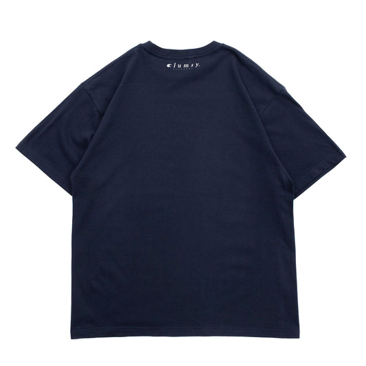 CLUMSY PICTURES CLASSIC CCC S/S WIDE TEE - NAVY