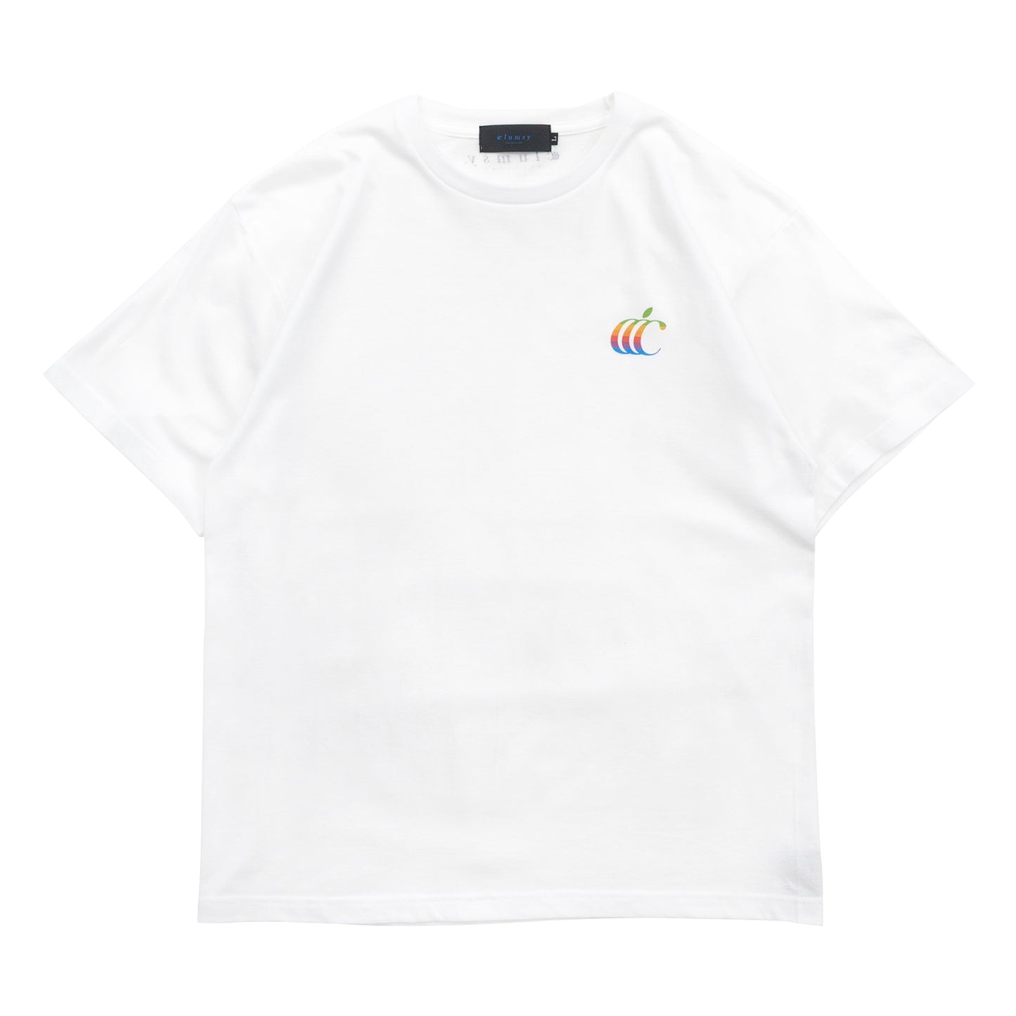CLUMSY PICTURES CLASSIC CCC S/S WIDE TEE - WHITE