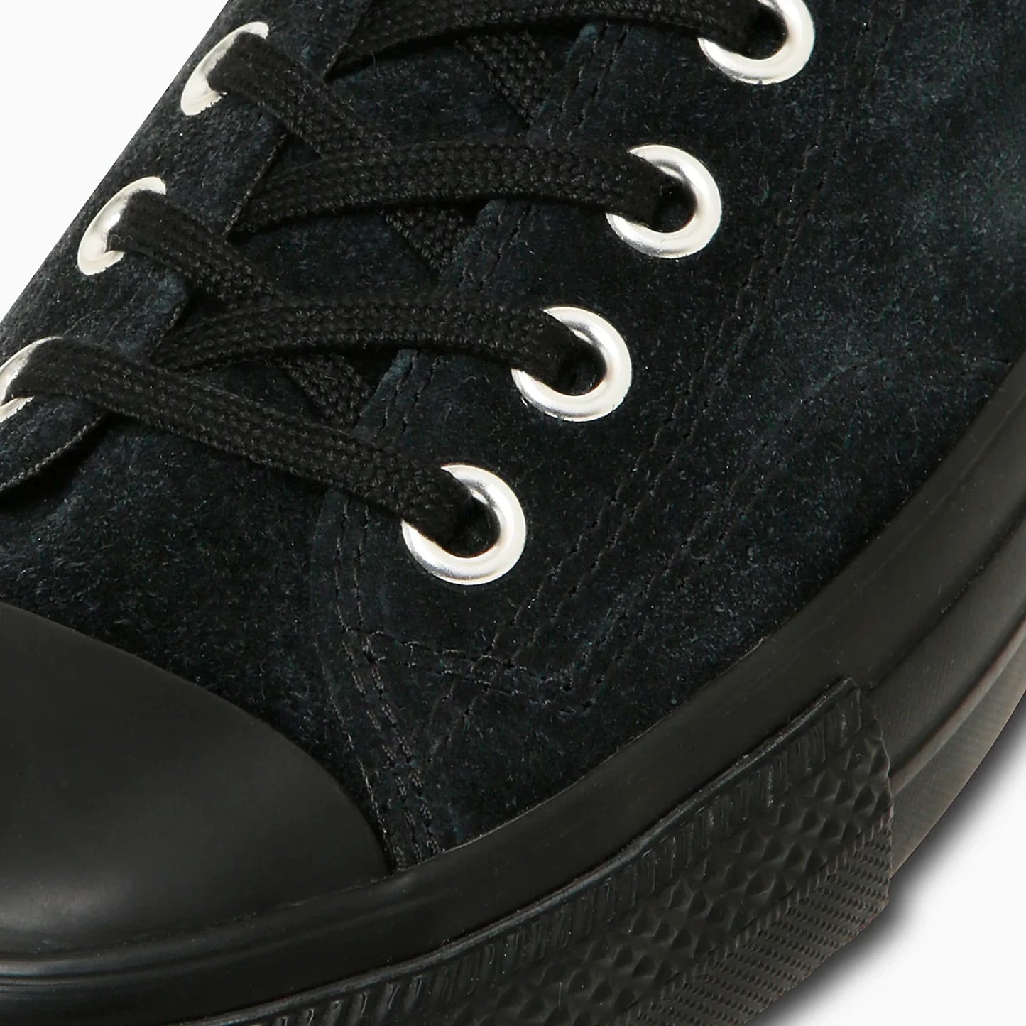 CONVERSE SKATEBOARDING(コンバーススケートボーディング)の大本命スケートシューズ「ALL STAR SK OX」の「BLACK MONOCHROME」のつま先外側の近接写真