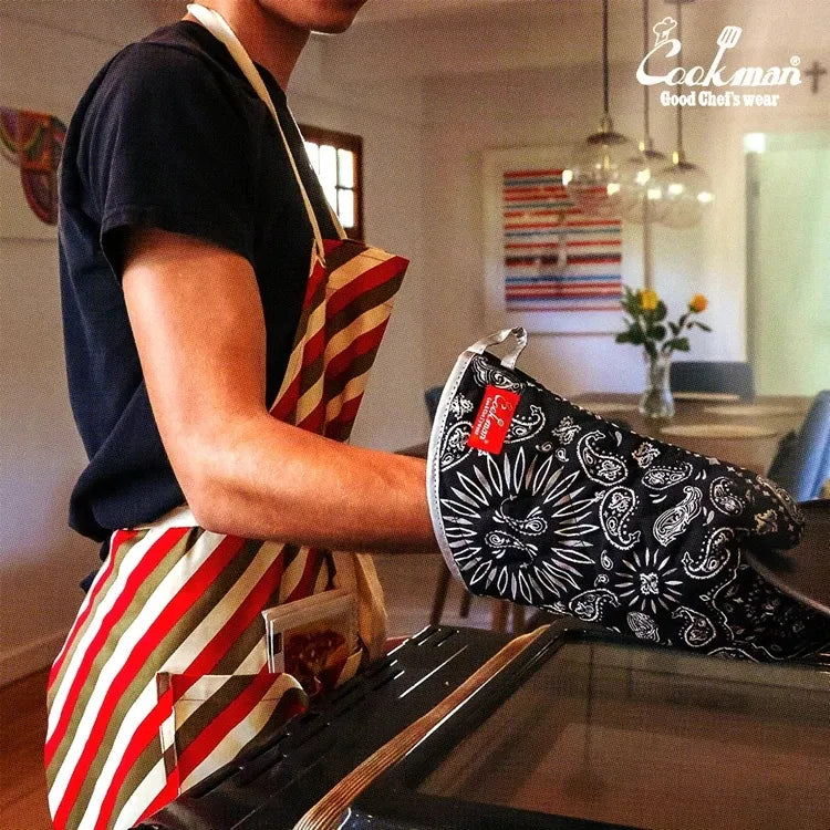 COOKMAN / PAISLEY MITTEN - BLACK