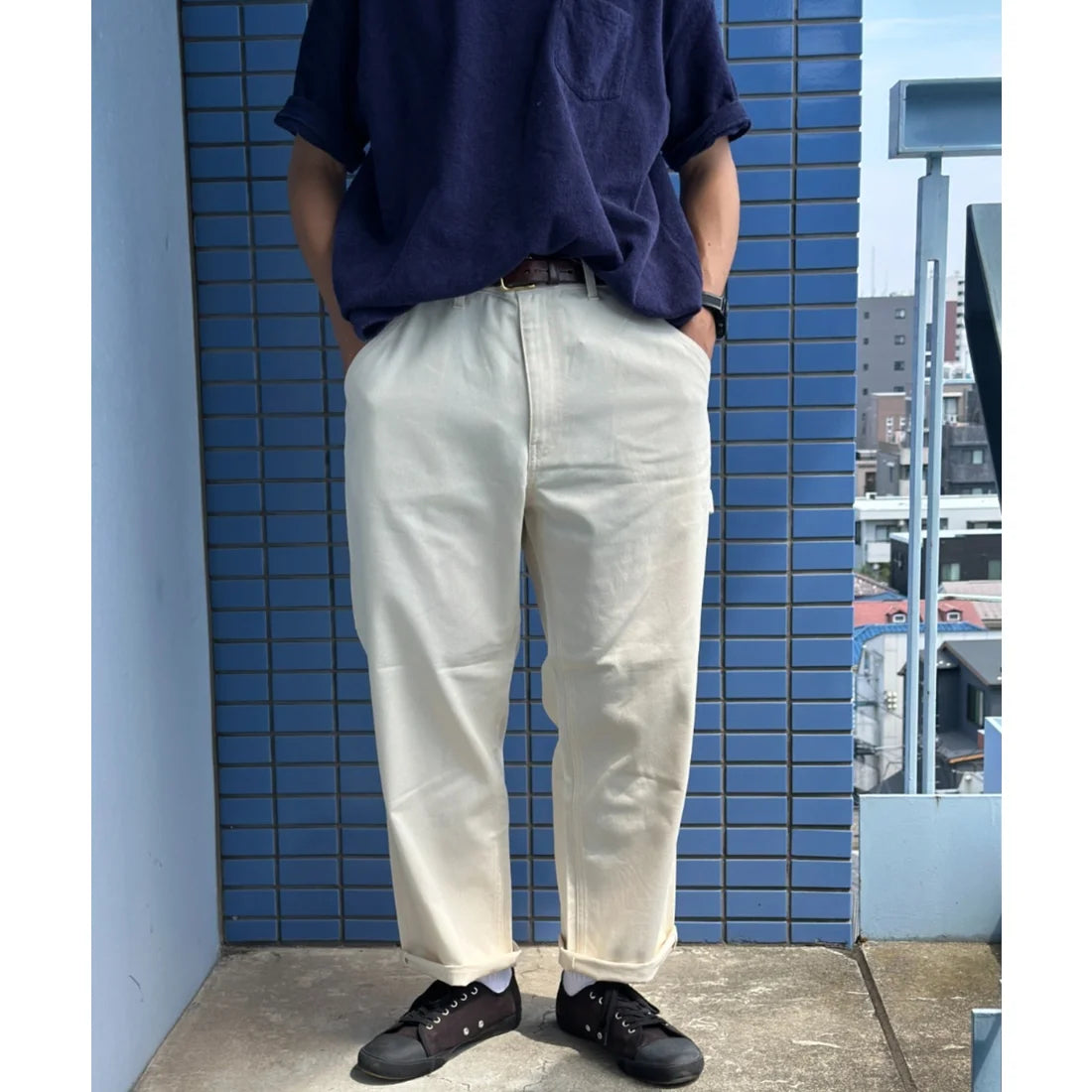 DICKIES / PAINTER LOOSE PANTS - OFF WHITE