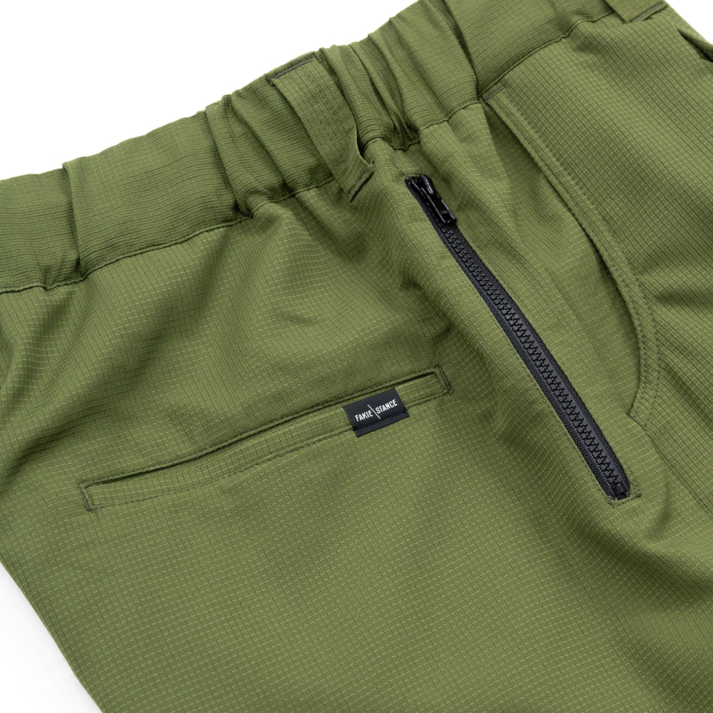 FAKIE STANCE DOT AIR SHORTS - OLIVE