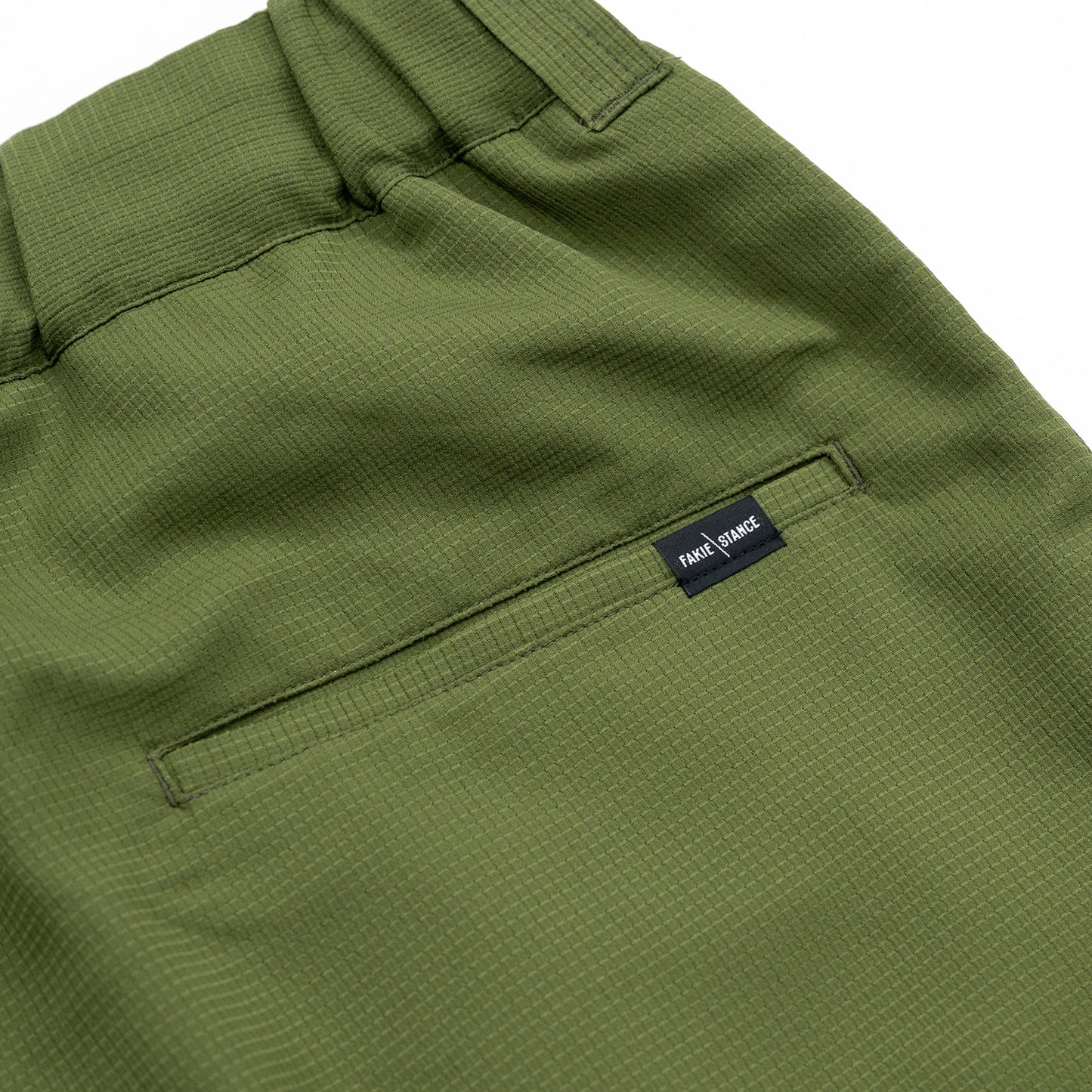 FAKIE STANCE DOT AIR SHORTS - OLIVE