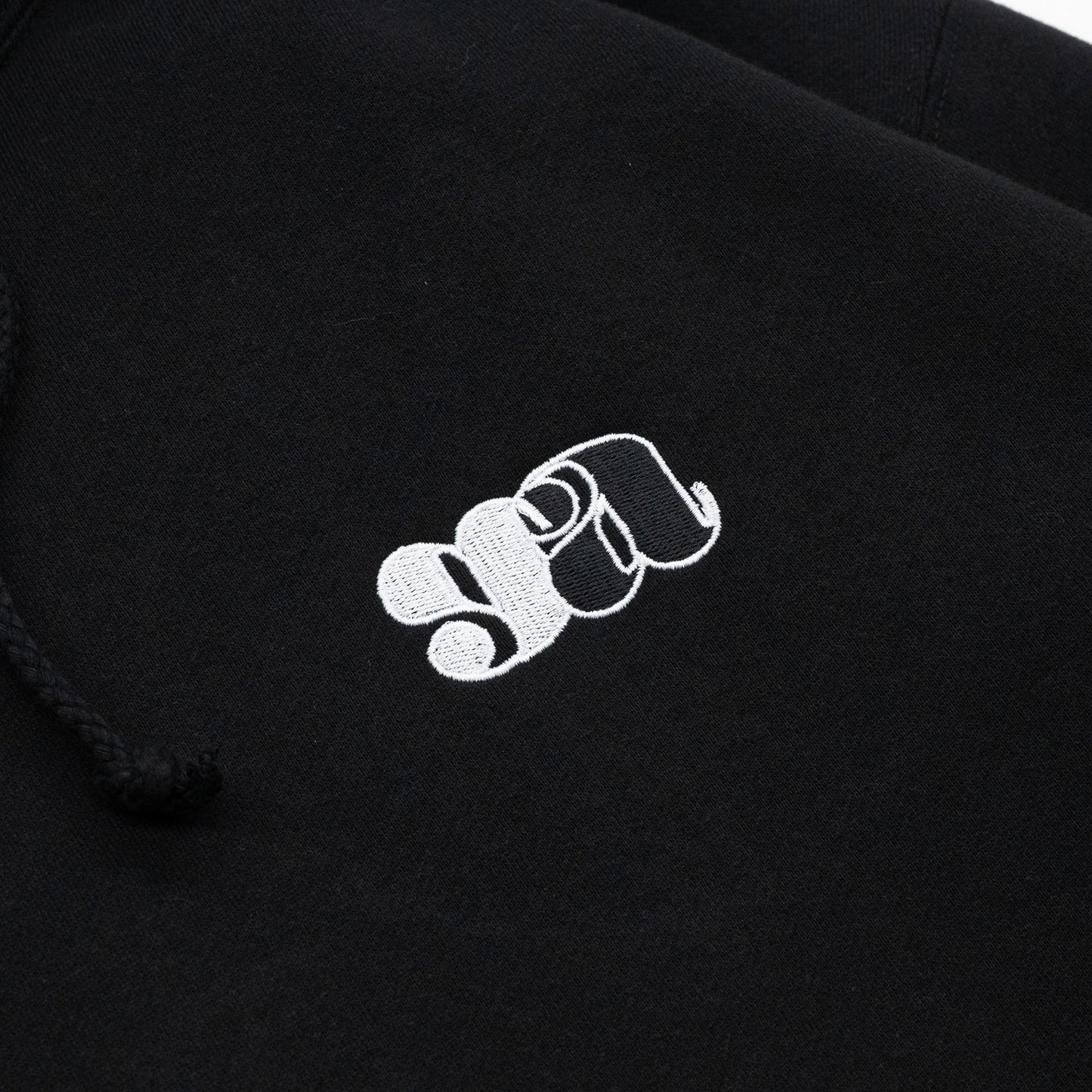 GOOD ADVICE GA LOGO HOODIE - BLACK