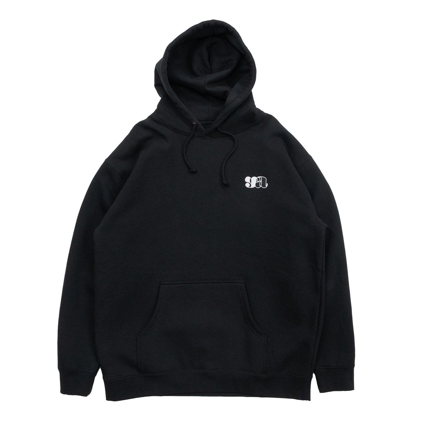 GOOD ADVICE GA LOGO HOODIE - BLACK