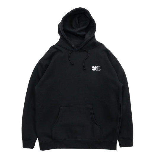 GOOD ADVICE GA LOGO HOODIE - BLACK