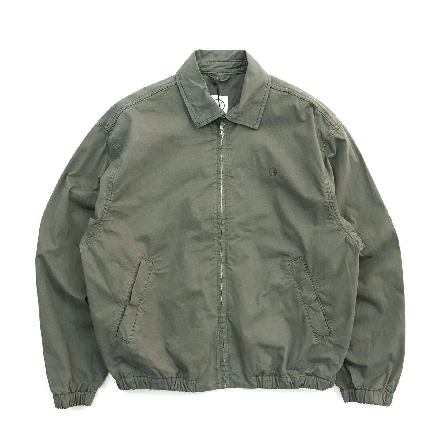 ブランドのアイコン的アイテム「POLAR SKATE CO」の大定番ジャケット「NICK JACKET / GREY GREEN」の正面からの商品写真