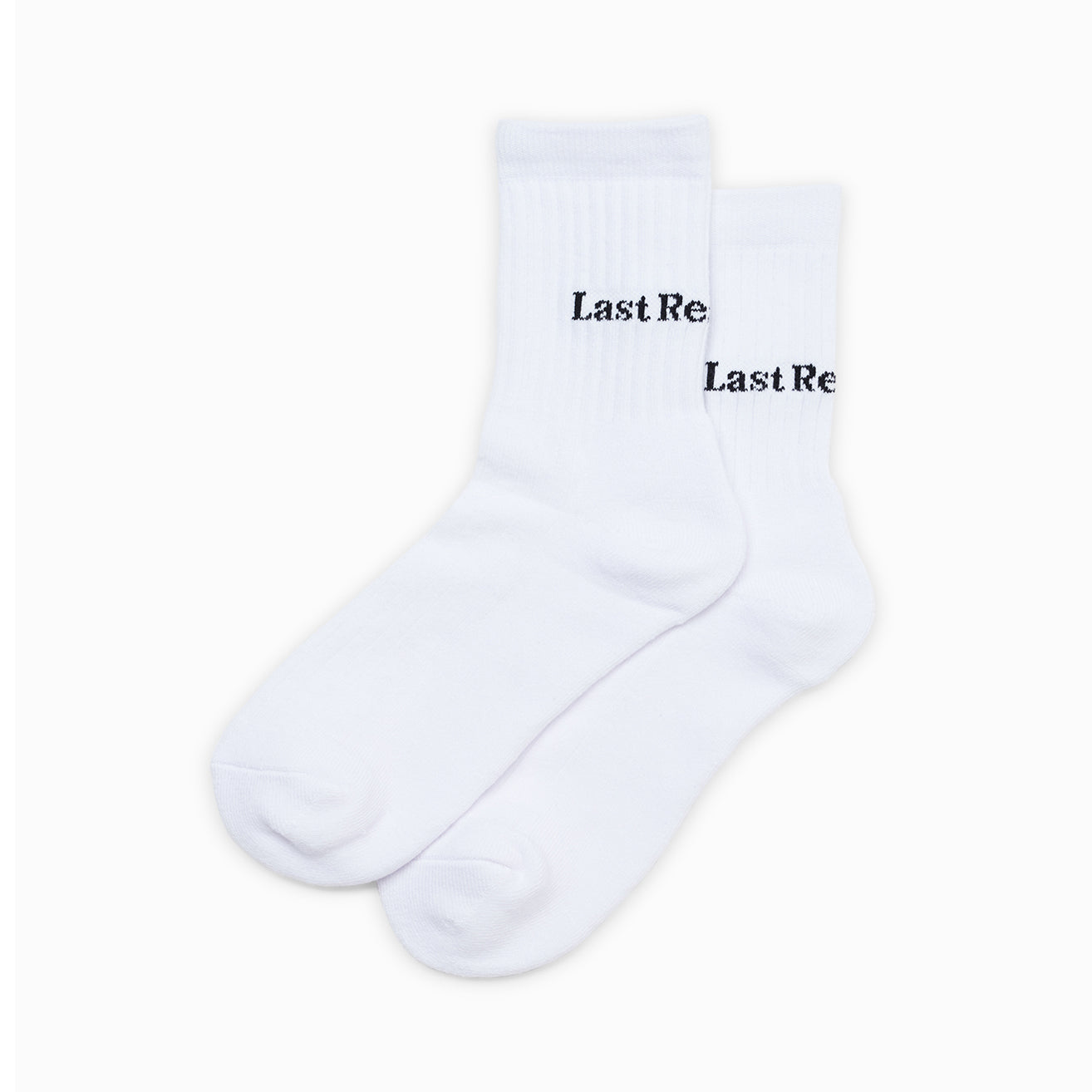 LAST RESORT AB / SCRIPT LOGO DRESS SOCK - WHITE