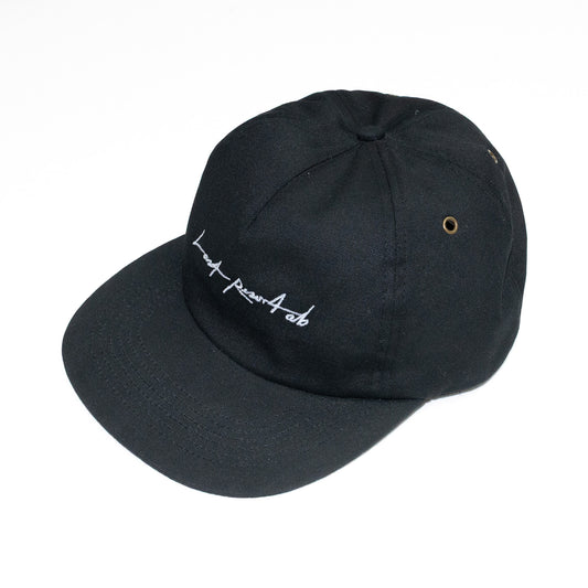 LAST RESORT LOW CROWN 5PANEL CAP - BLACK