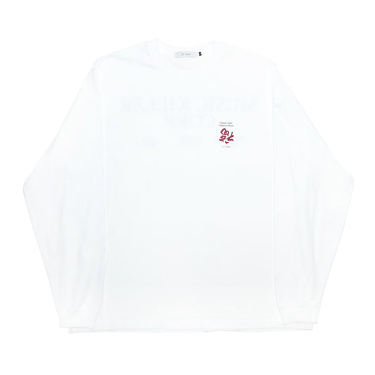 Lil' Tokyo x GORILLA TACOS MUSIC KILLER CORP L/S TEE - WHITE