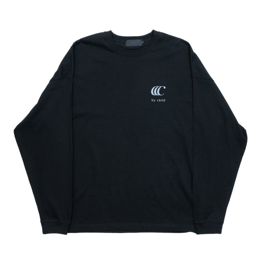 CLUMSY PICTURES LIMITED CCC L/S TEE - BLACK/DK GREY
