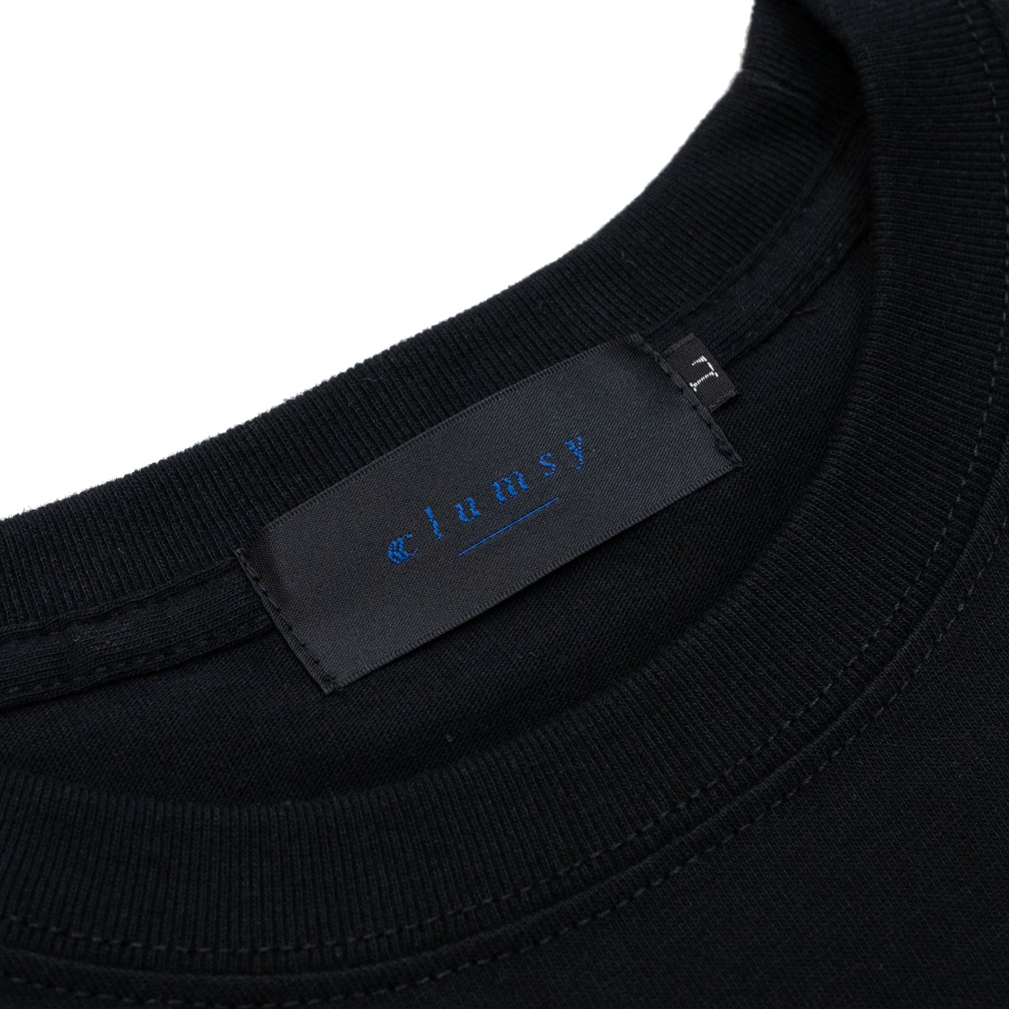 CLUMSY PICTURES LIMITED CCC L/S TEE - BLACK/DK GREY