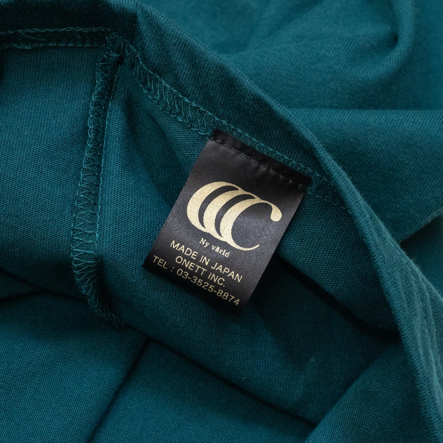 CLUMSY PICTURES LIMITED CCC L/S TEE - GREEN/WHITE