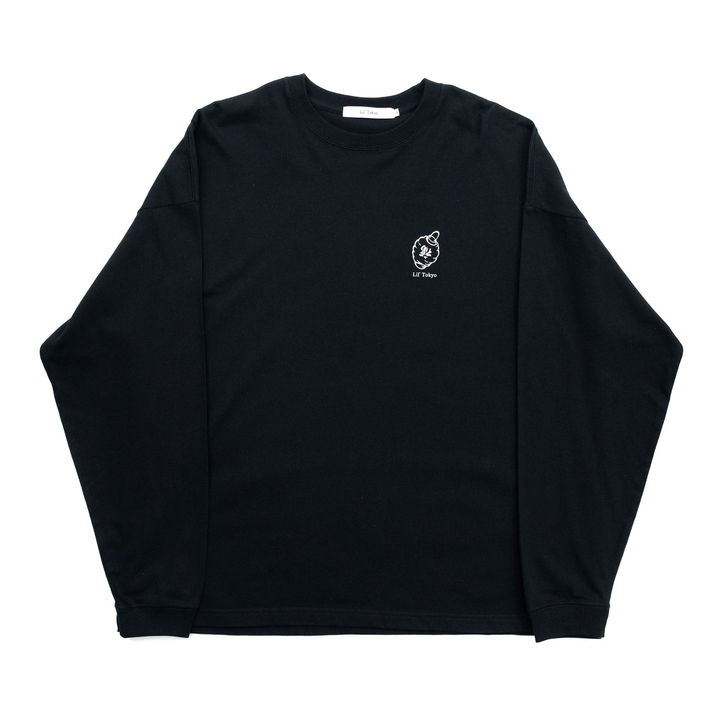 Lil' Tokyo LANTERN LOGO L/S TEE - BLACK