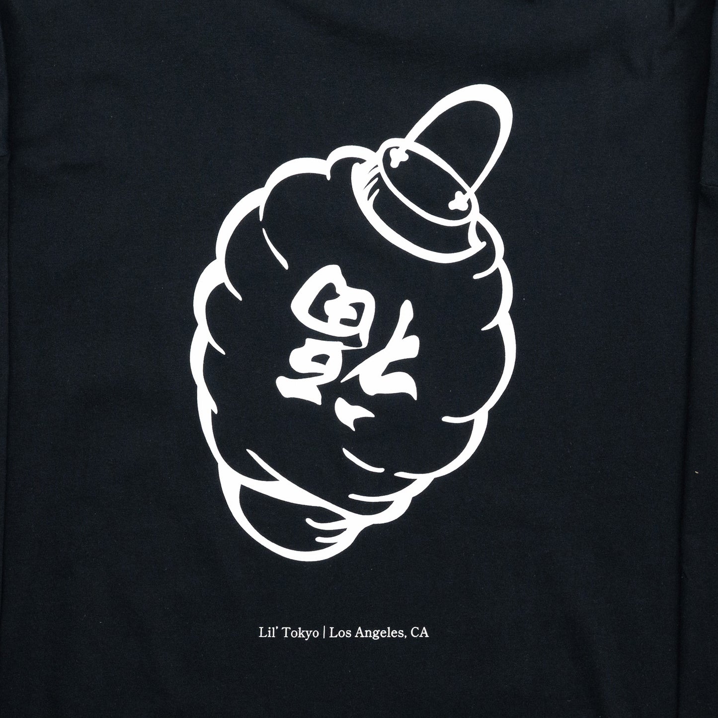 Lil' Tokyo LANTERN LOGO L/S TEE - BLACK