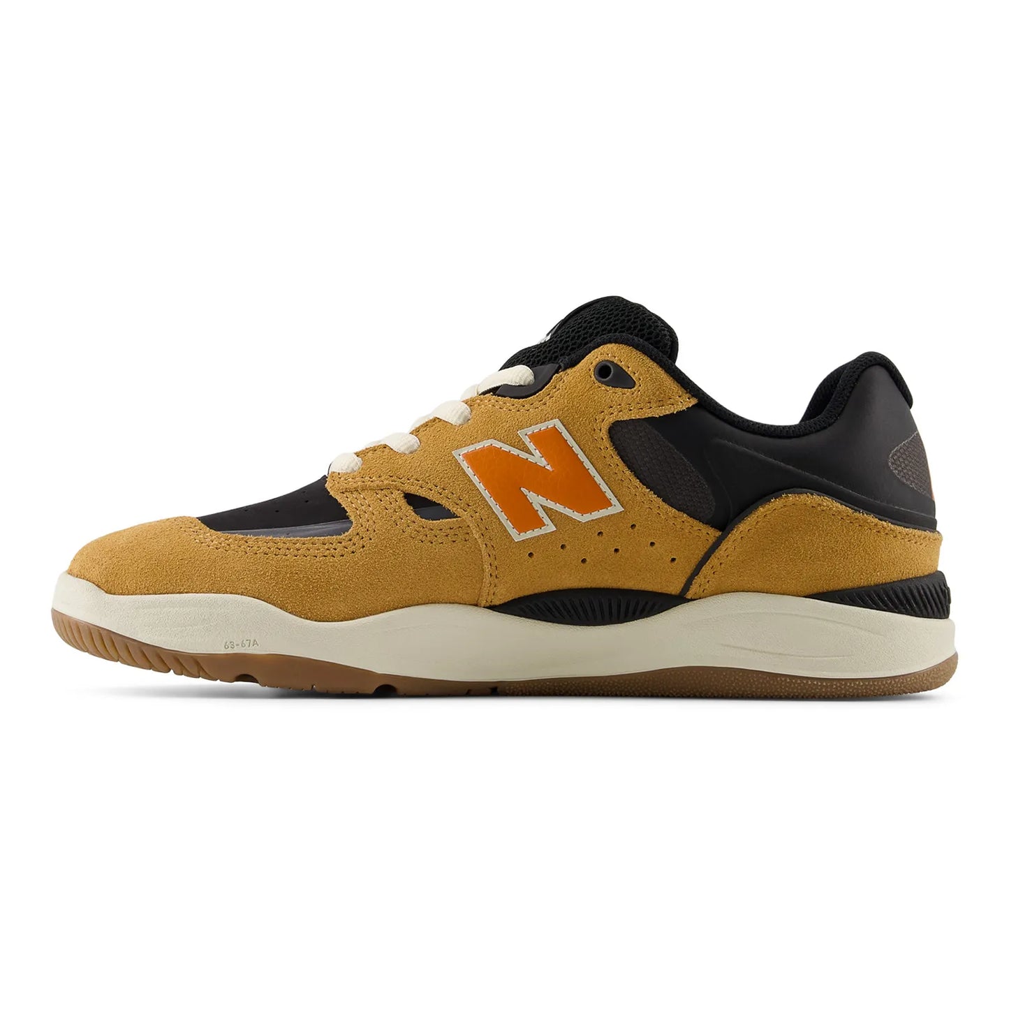 TIAGO LEMOSの「New Balance Numeric(ニューバランスヌメリック)」のファーストシグネーチャーモデルのスケボー・スケートボードシューズニューカラーウェイ「NM1010LV」の右足・内側左側面からの商品写真