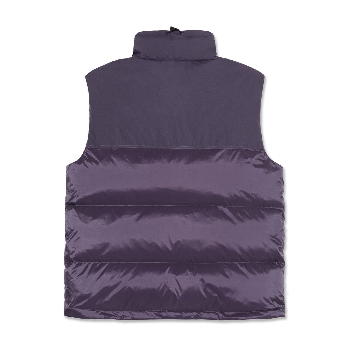 POLAR SKATE CO BASIC PUFFER VEST - DARK VIOLET