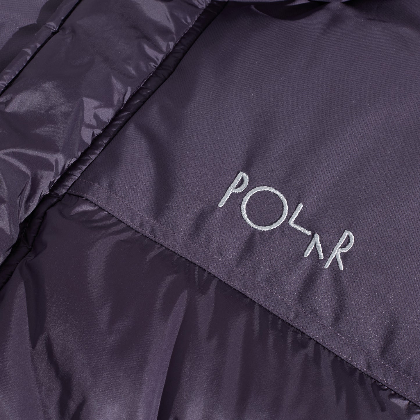 POLAR SKATE CO BASIC PUFFER VEST - DARK VIOLET