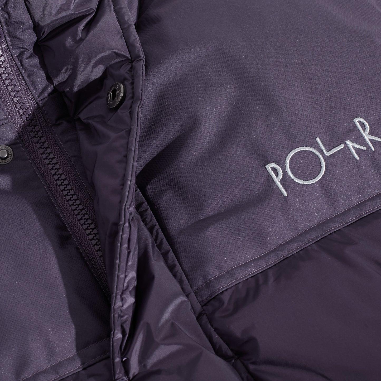 POLAR SKATE CO BASIC PUFFER VEST - DARK VIOLET