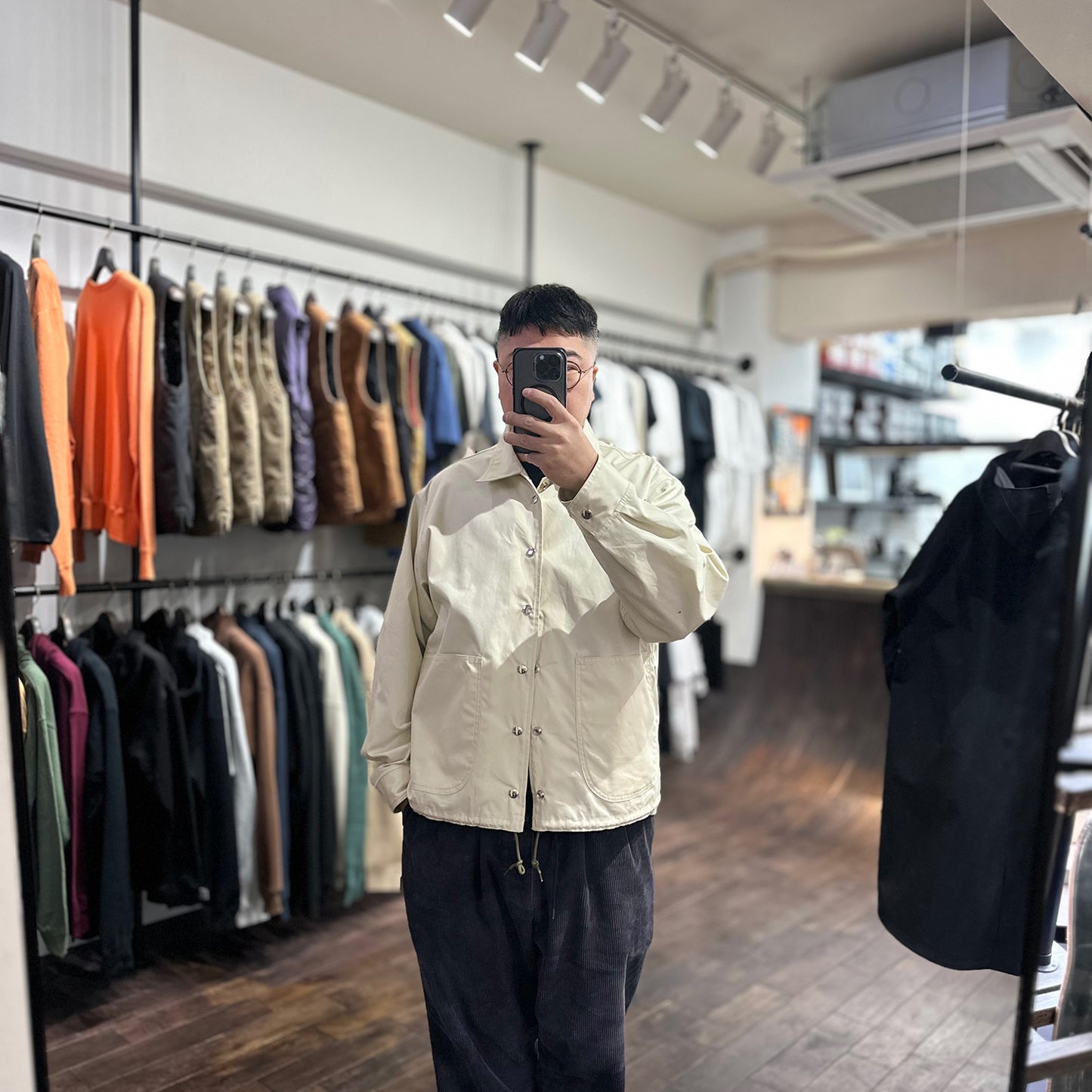 MODUCT POPLIN JACKET - OFF WHITE(MO15871)