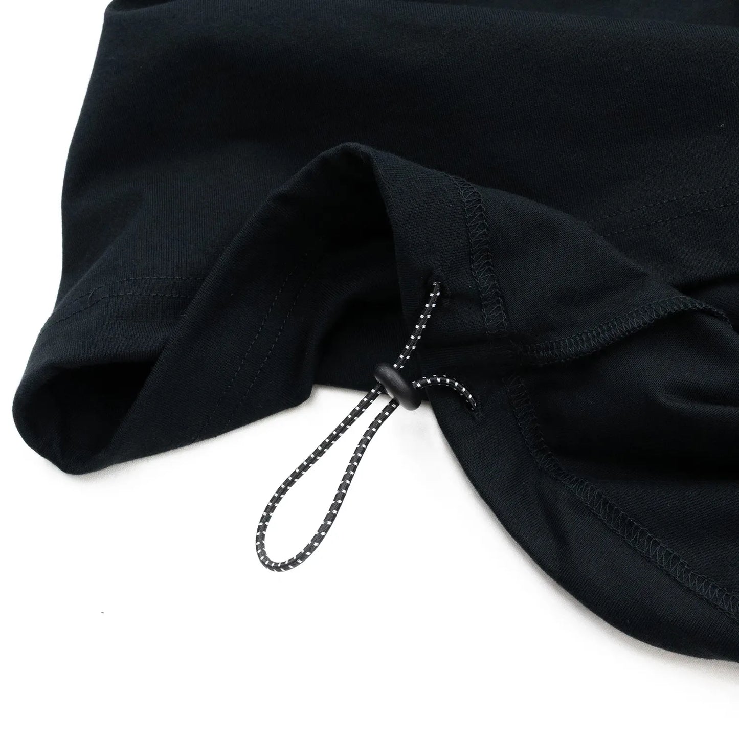 PRIME GALLERY LOGO S/S DRAWCORD TEE - BLACK