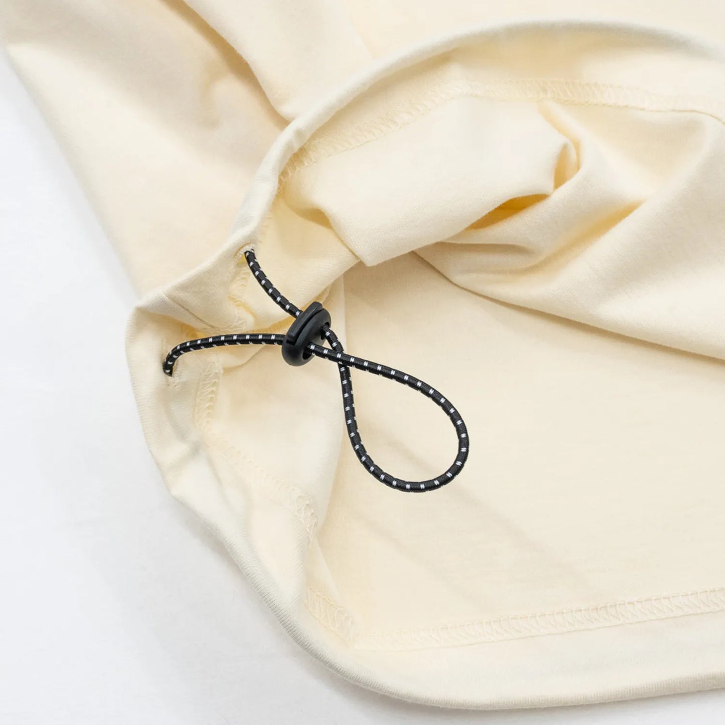 PRIME GALLERY LOGO S/S DRAWCORD TEE - WHITE