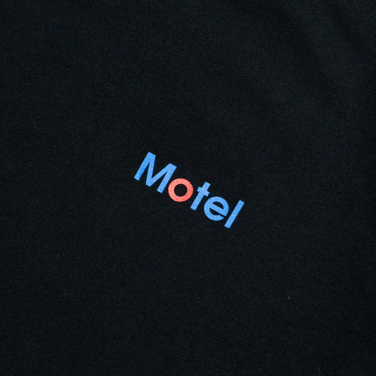 Prime / CORPORATE LOGO "MOTEL" S/S TEE - BLACK