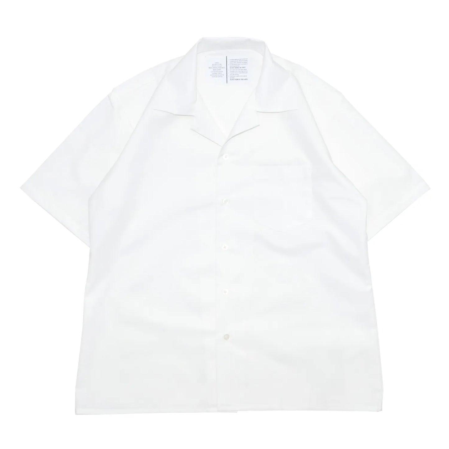 Primeがセレクトするビンテージウェア「PRIME VINTAGE」の「US MILITARY STAFF S/S SHIRTS」のWHITEカラーの正面からの商品写真
