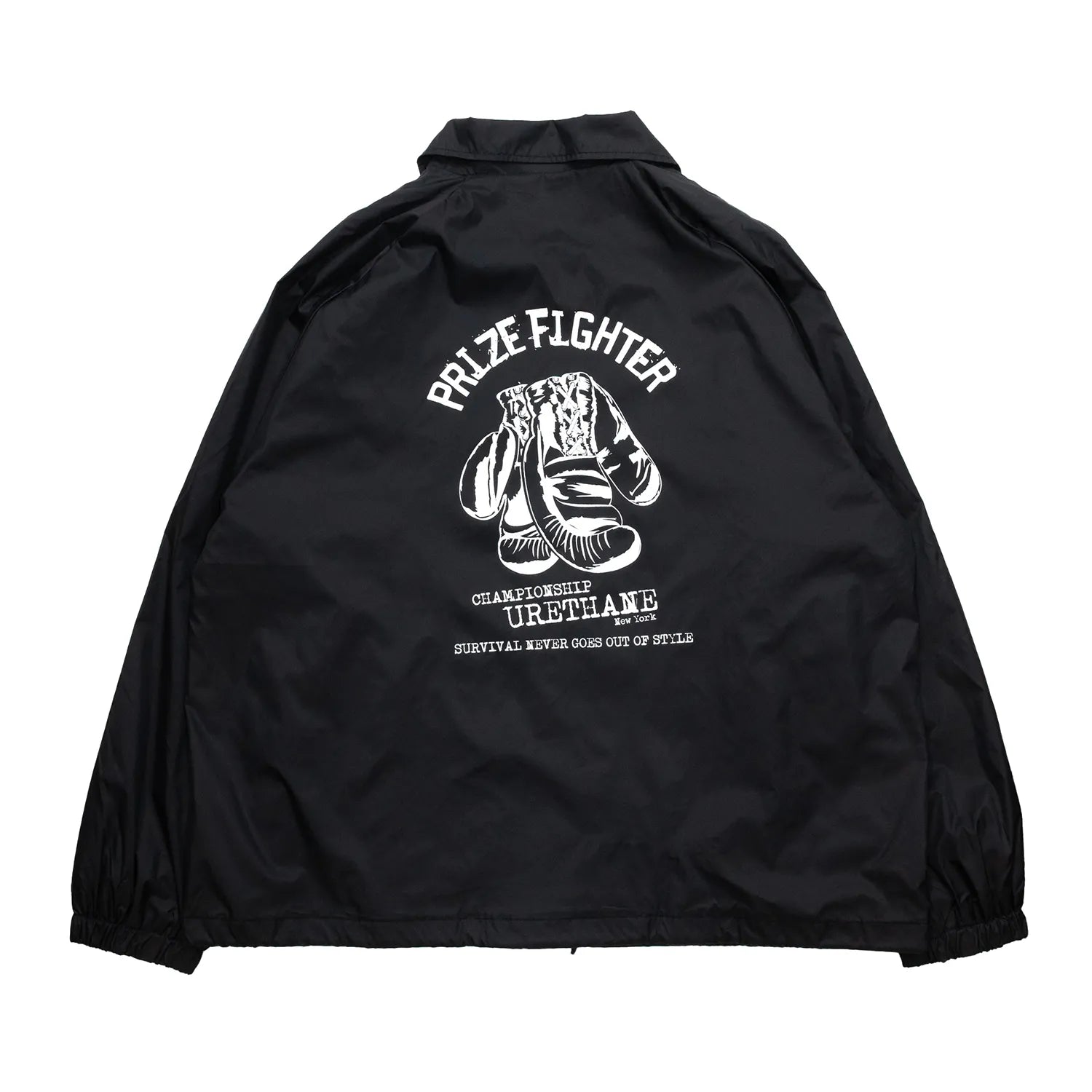 PRIZE FIGHTER CUTLERY / COACH JACKET - BLACK （DEAD STOCK