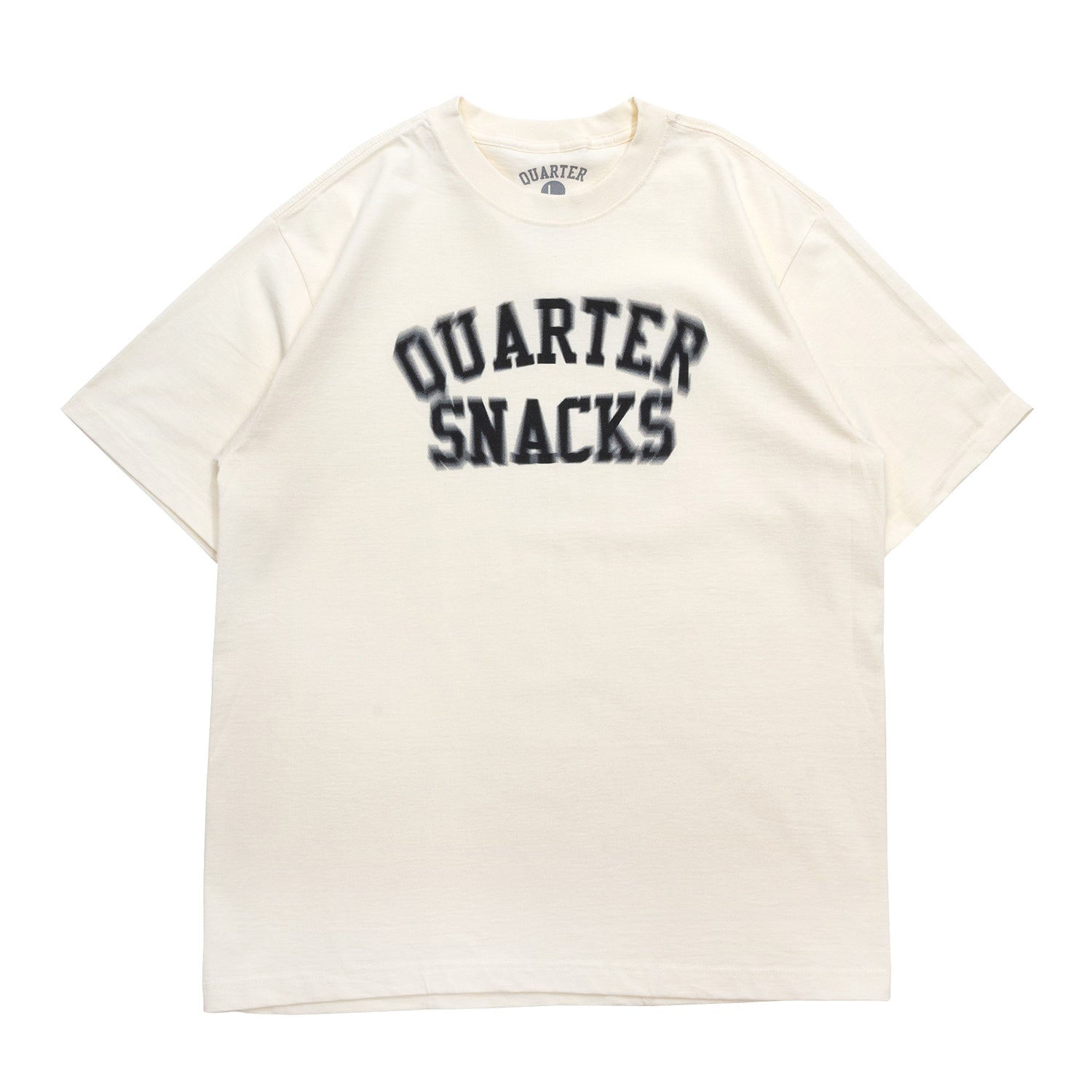 QUARTER SNACKS / MOTION ARCH S/S TEE - CREAM – Prime Skateboard