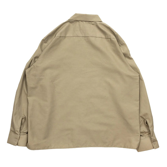 (Prime EXCLUSIVE)RED KAP / SHORT LENGTH SOLID WORK SHIRTS - BEIGE