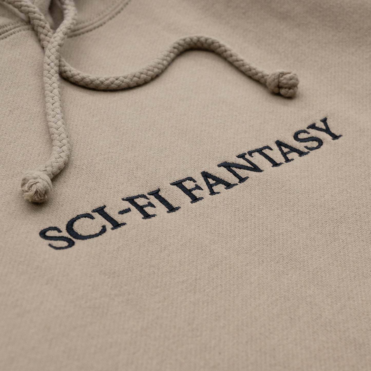 SCI-FI FANTASY OG LOGO HOODIE - STONE