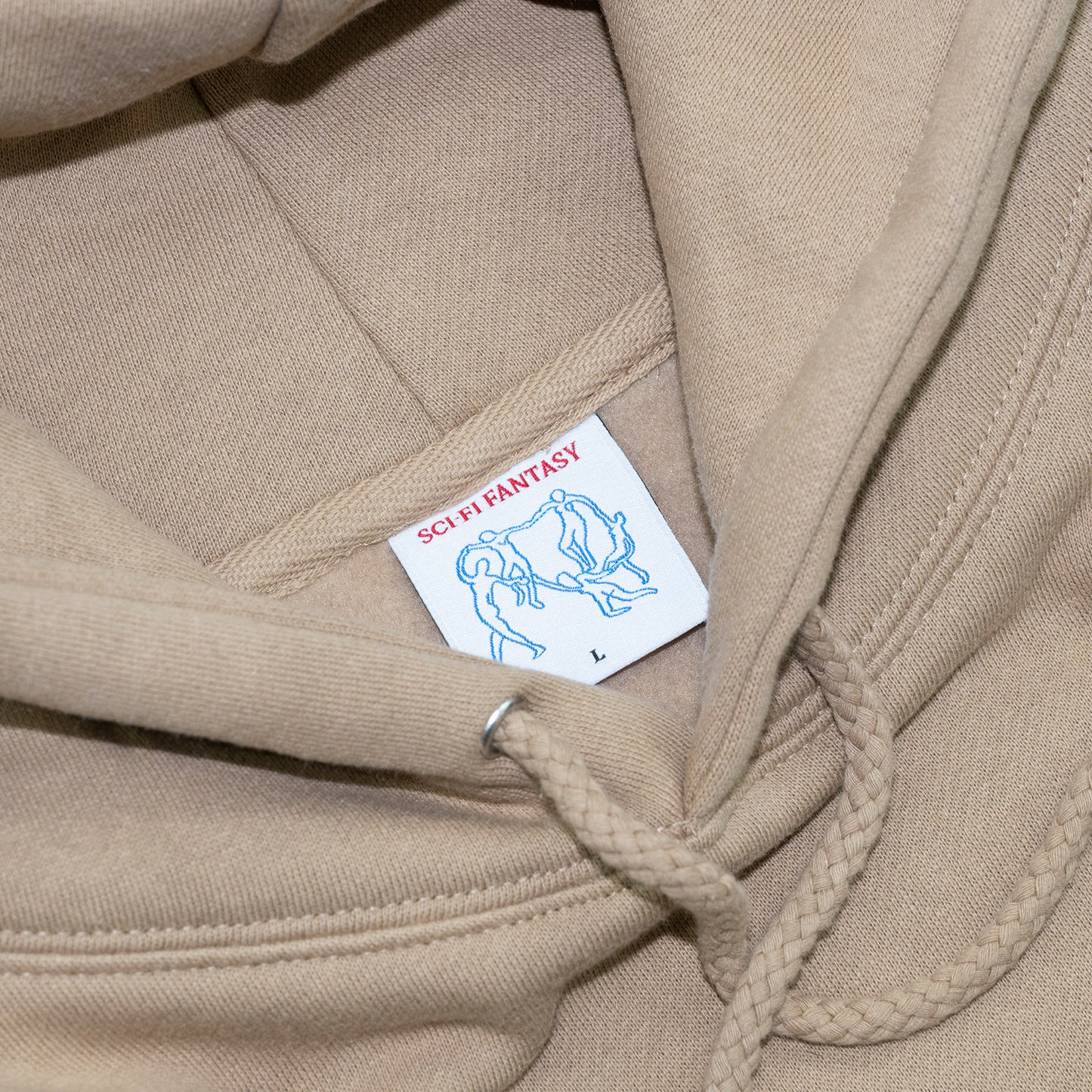 SCI-FI FANTASY OG LOGO HOODIE - STONE