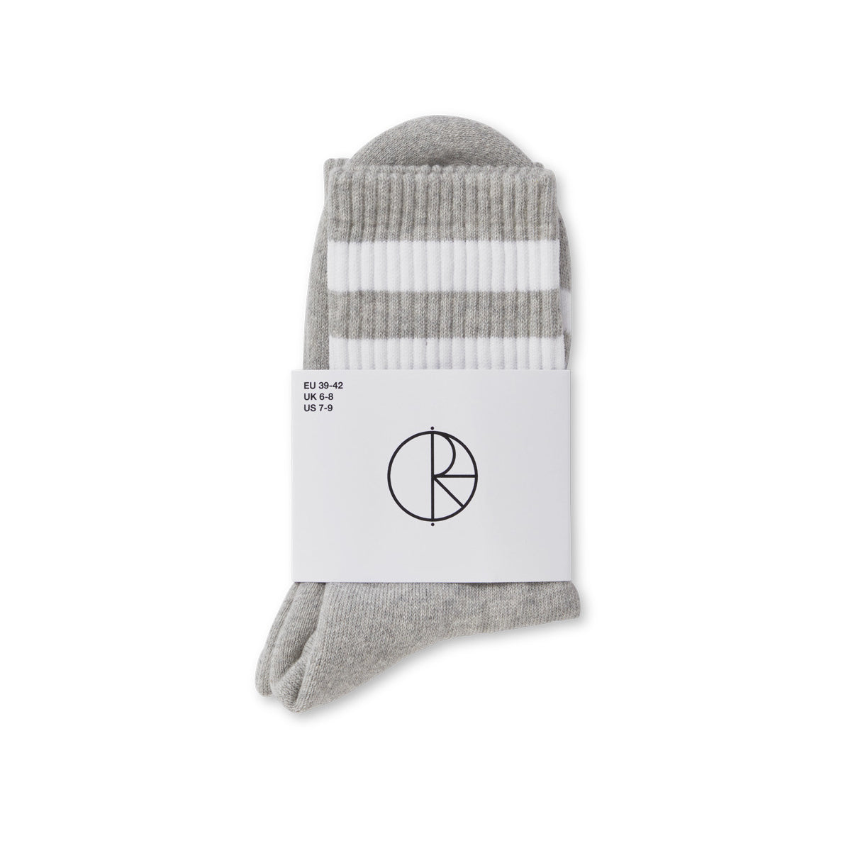 POLAR SKATE CO HAPPY SAD RIB SOCKS - GRAY