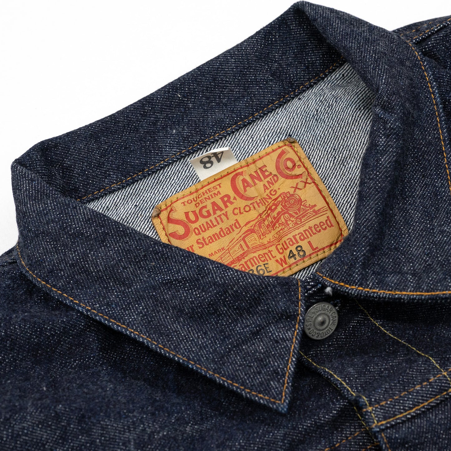 SUGER CANE 13oz. DENIM BLOUSE 1936 MODEL T-BACK - ONE WASH (SC11936T)