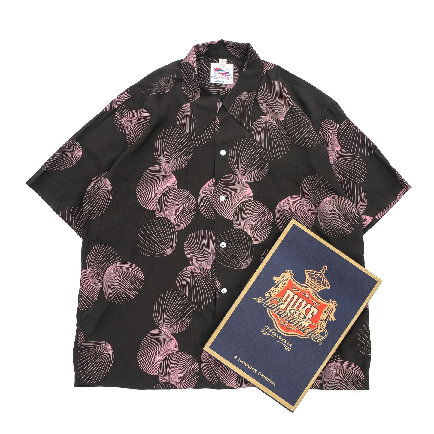 SUN SURF DUKE KAHANAMOKU SPECIAL EDITION DUKE'S SHELL SHORT SLEEVE - BLACK(DK39450)