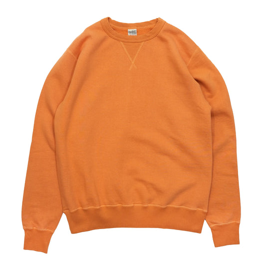 東洋エンタープライズが展開する人気ブランド「BUZZ RICKSON'S(バズリクソンズ)」のこだわりが詰まった定番クルーネックスエット「SET-IN CREW NECK SWEAT(BR65622)」のORANGEカラーの正面からの商品写真