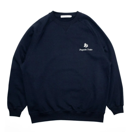 LAの日系コミュニティによるプライベートブランド「Lil' Tokyo」の新作スエット「CREW SWEAT」のNAVYカラーの商品写真