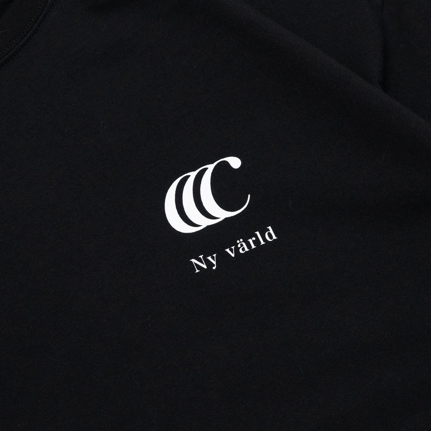 CLUMSY PICTURES LIMITED CCC S/S WIDE TEE - BLACK/WHITE