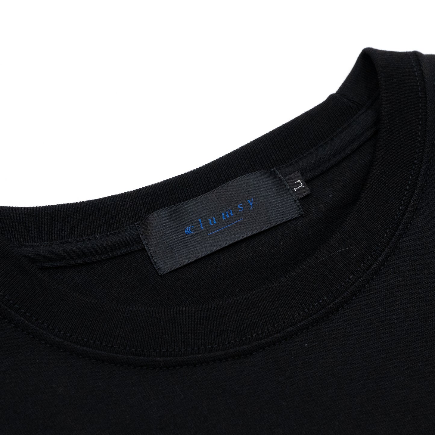 CLUMSY PICTURES LIMITED CCC S/S WIDE TEE - BLACK/WHITE