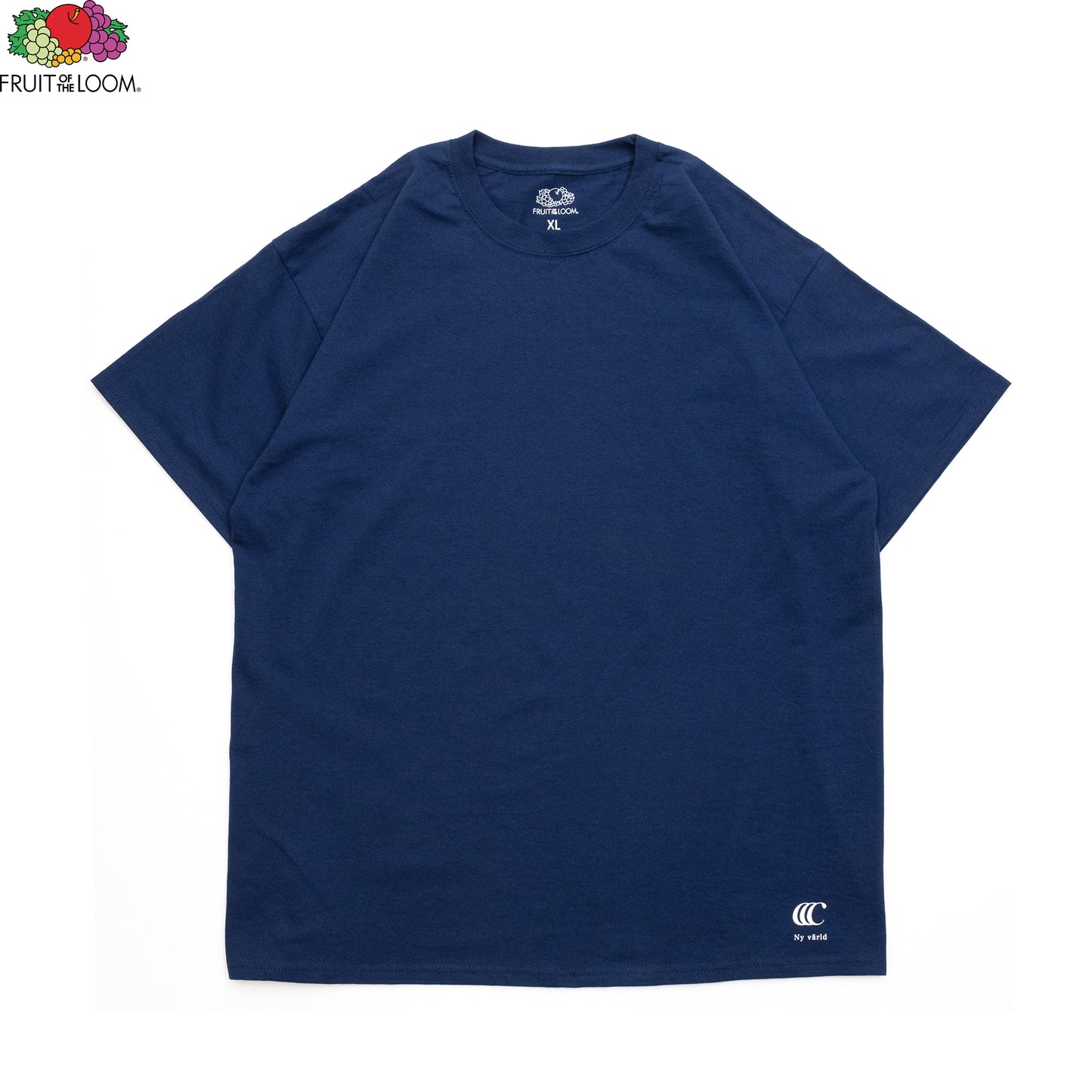 CLUMSY PICTURES FRUIT OF THE ROOM S/S TEE - NAVY