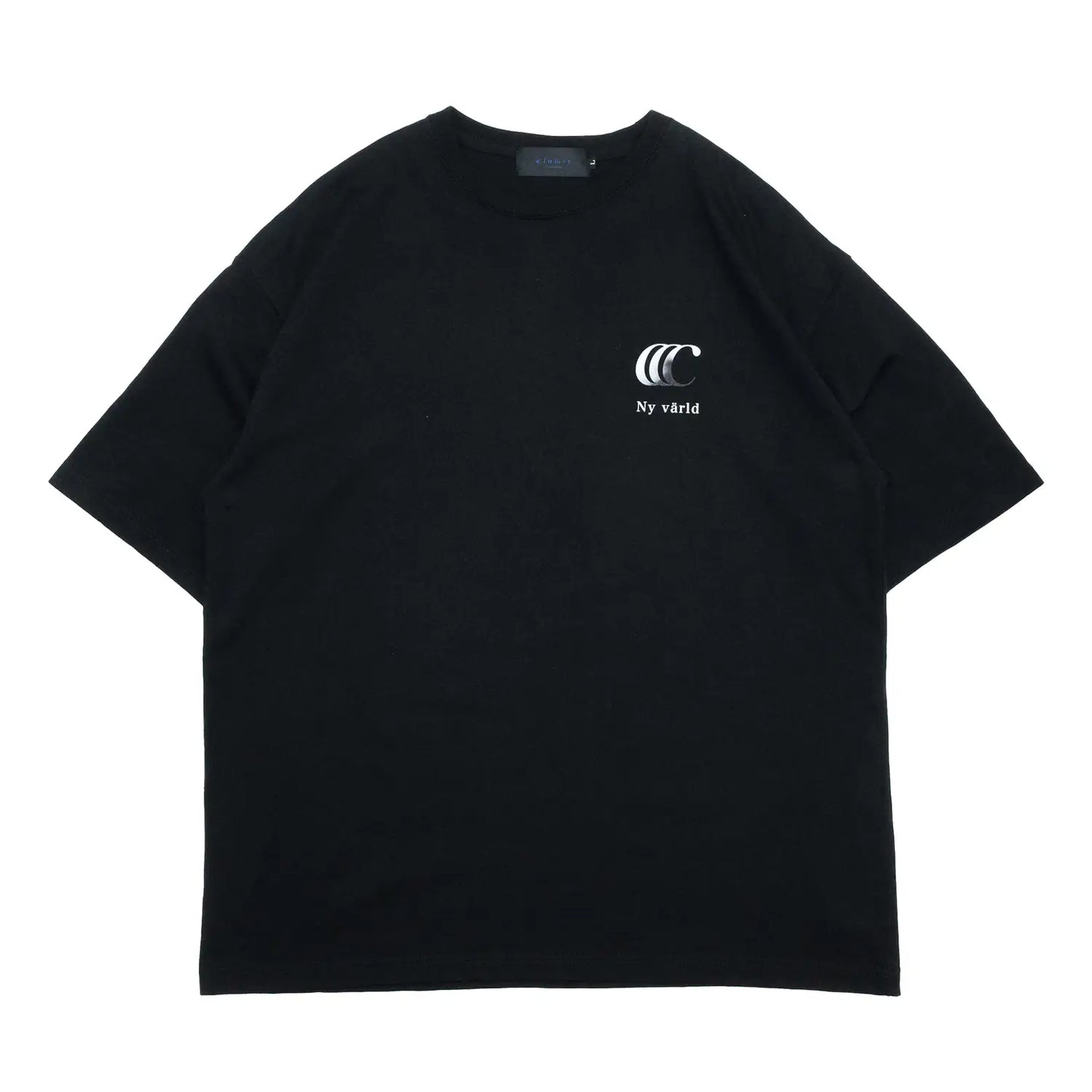 CLUMSY PICTURES GRADIENT CCC S/S WIDE TEE - BLACK