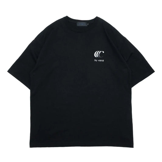 CLUMSY PICTURES GRADIENT CCC S/S WIDE TEE - BLACK