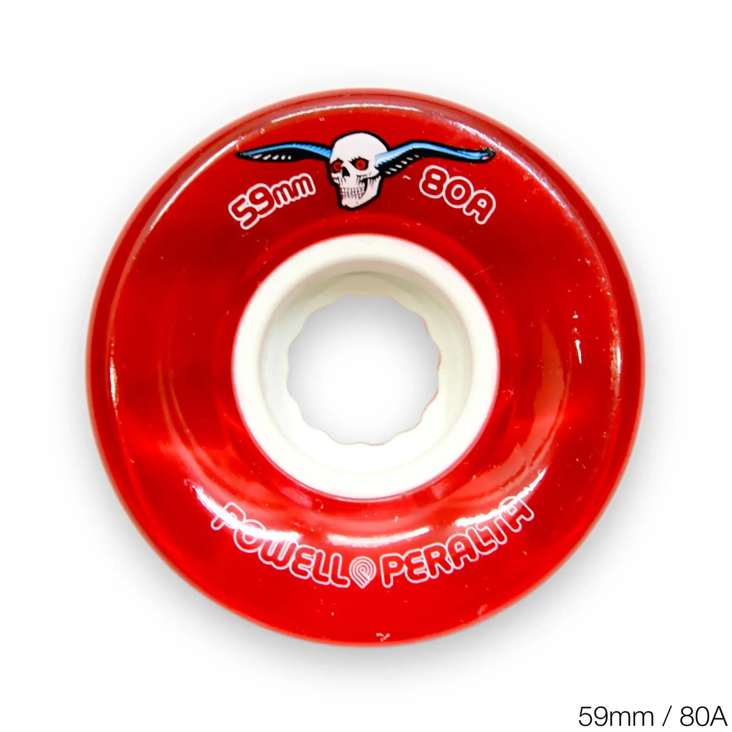 POWELL PERALTA CLEAR CRUISER RED - 59MM/80A