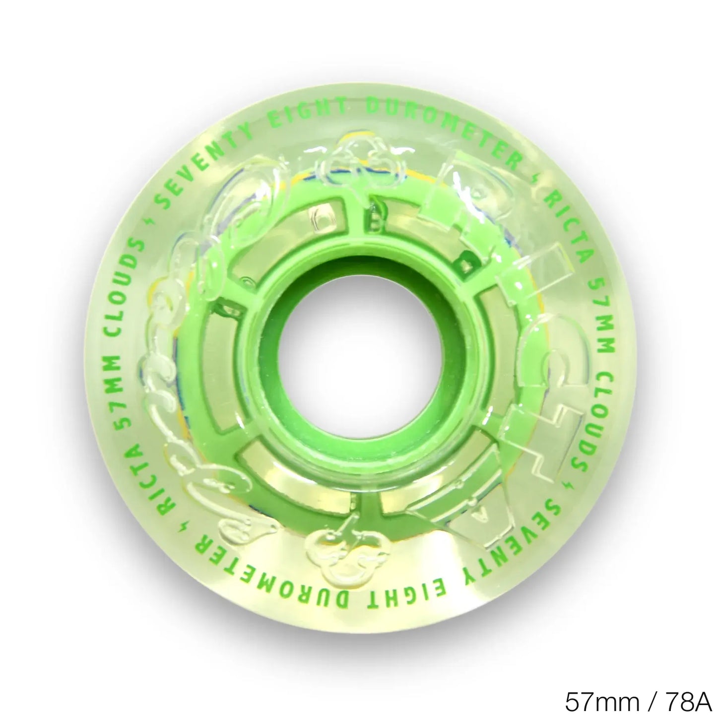 RICTA TEAM CLOUDS CLEAR SPLATTER CAMO GREEN - 57MM / 78A