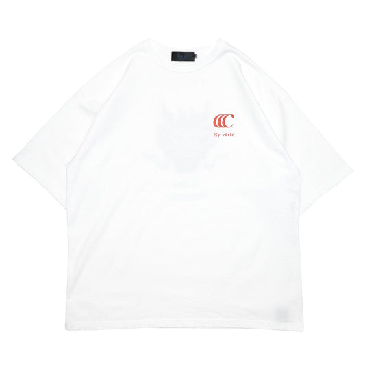 CLUMSY PICTURES T DRAGON S/S TEE - WHITE